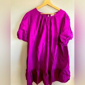 Cute Cotton Purple Dress